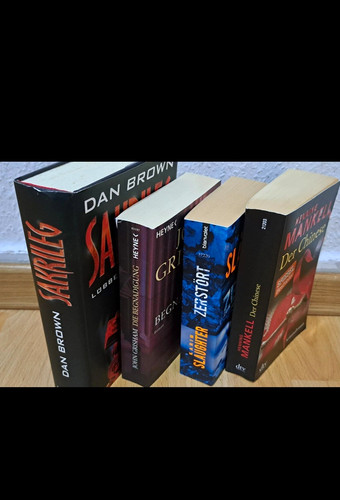 Taschenbuch thriller krimi - 4x,